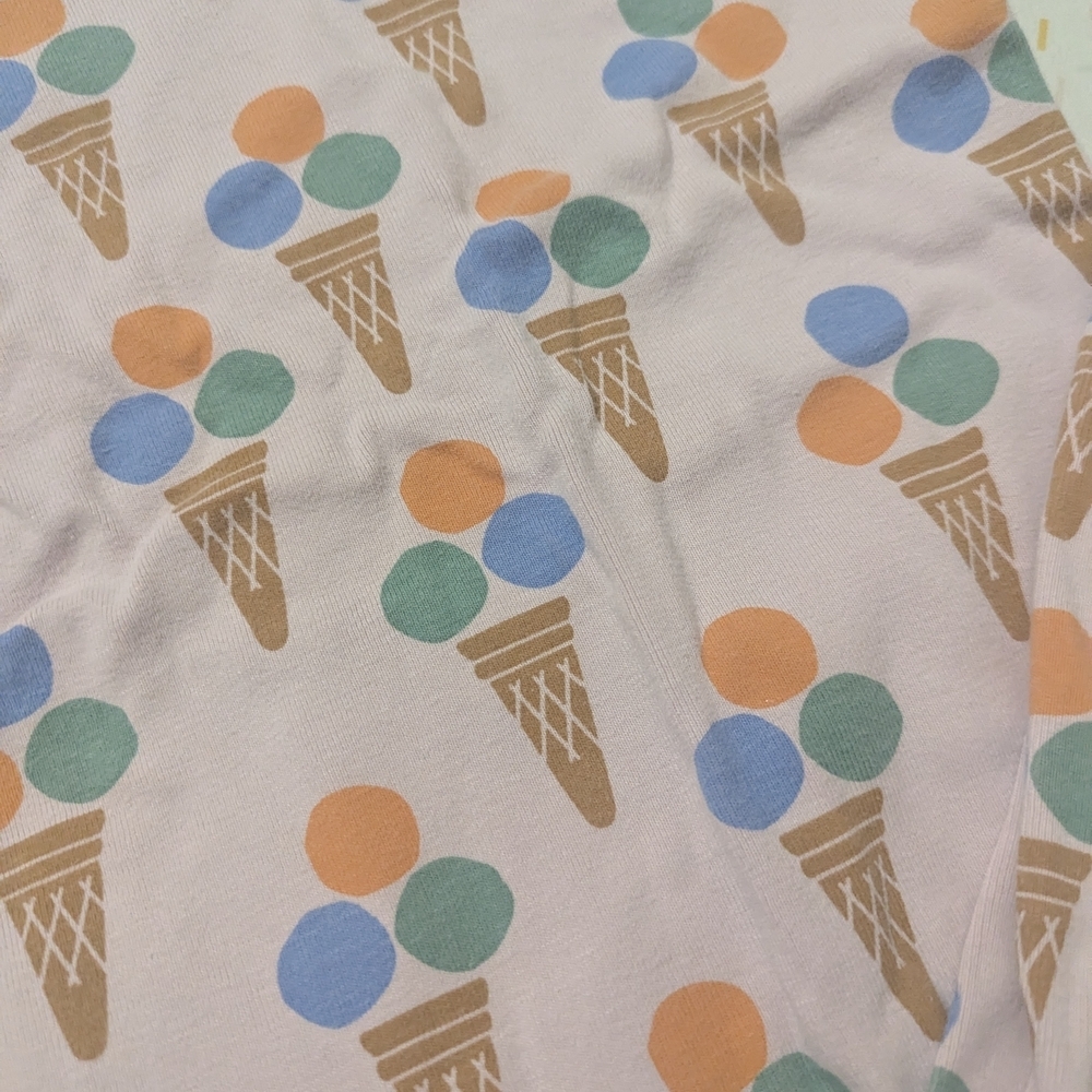 Hanna Andersson Pink Ice Cream Print Pajama Set - Picture 2 of 3
